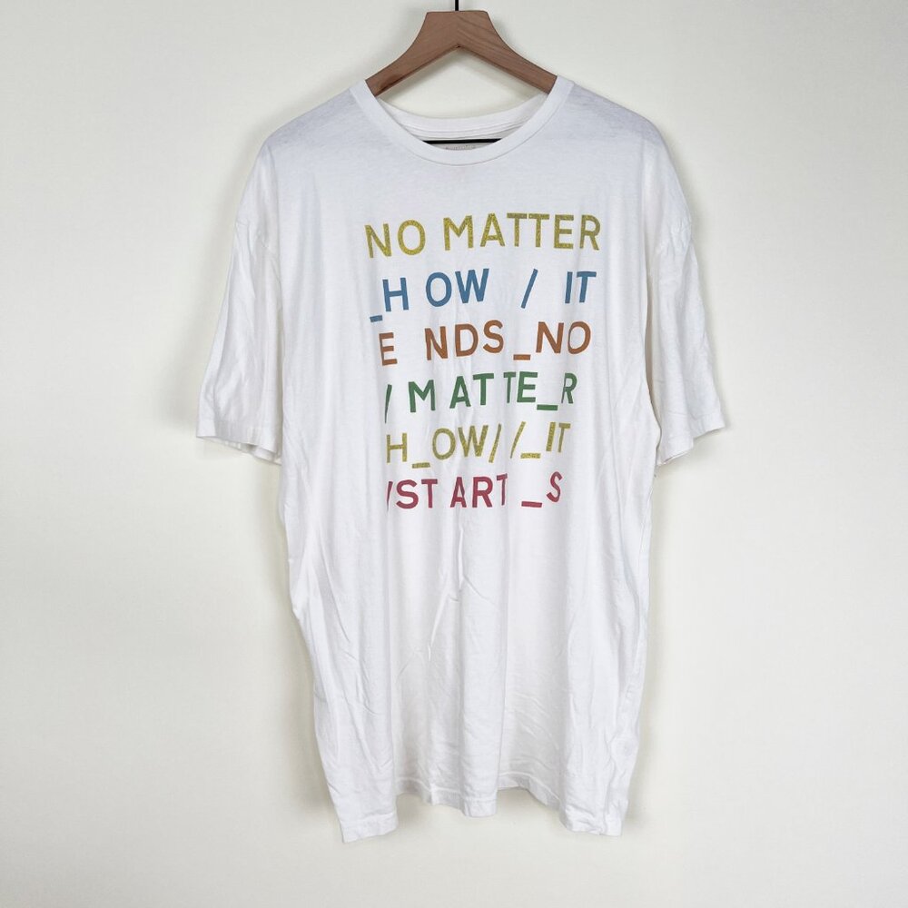 People Of Leisure Radiohead No Matter Band Tee Oversized Graphic T-Shirt Rock - Picture 4 of 11